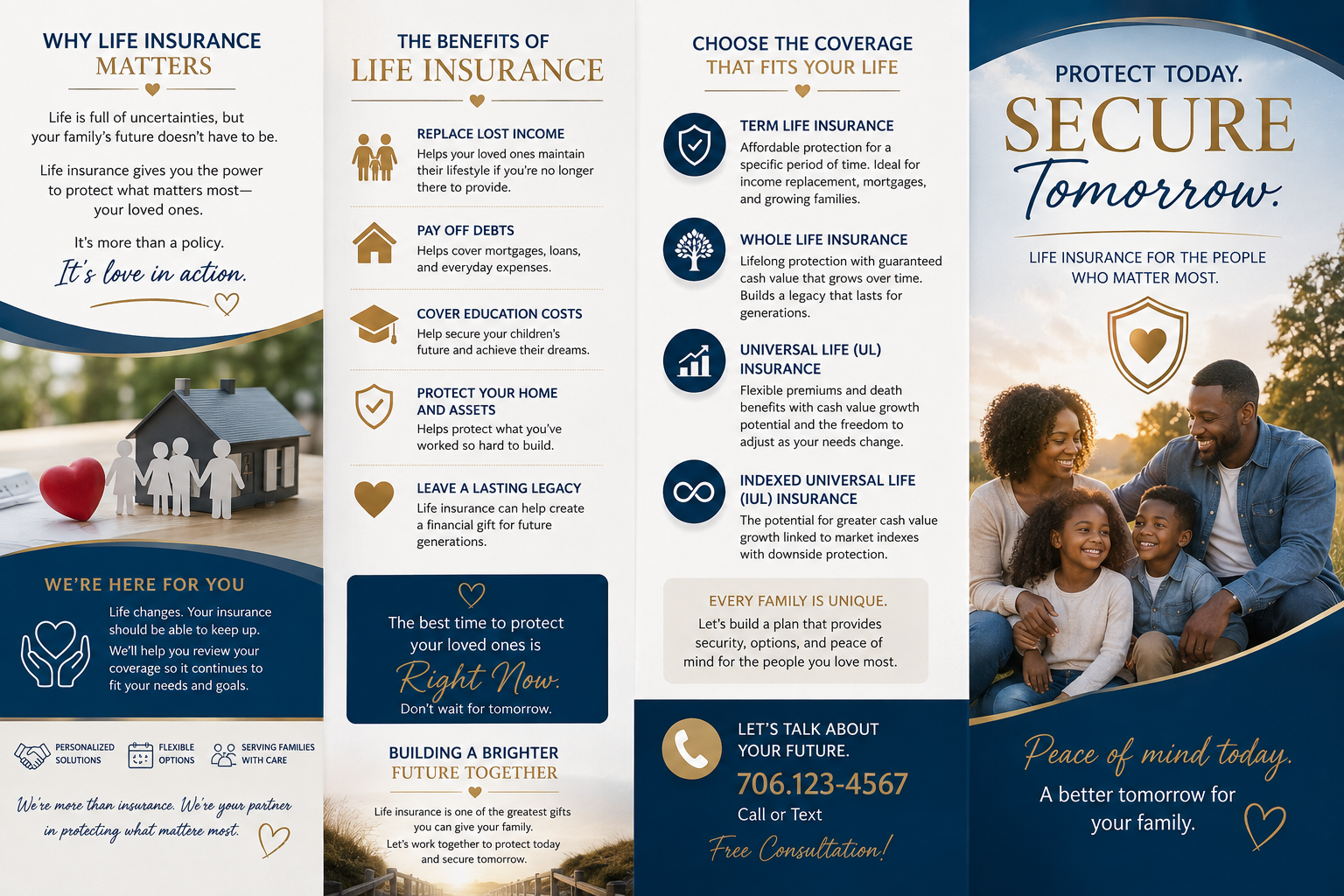 Life Insurance Trifold Brochure